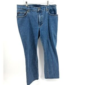 Lauren Jeans Co Blue Mom Jeans Womens Sz 14 Medium Wash High Rise‎ Straight Leg